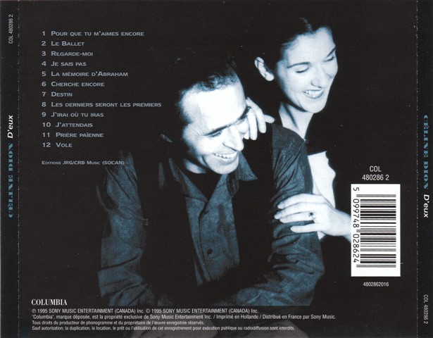 Celine Dion  Deux : Back